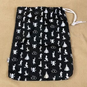 Vans Disney 100th Anniversary Drawstring Kids Shoe Bag Black White EUC‎